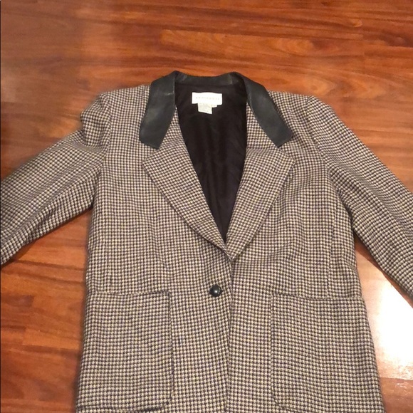 EJ HARPER vintage wool/leather suit set - Picture 3 of 7